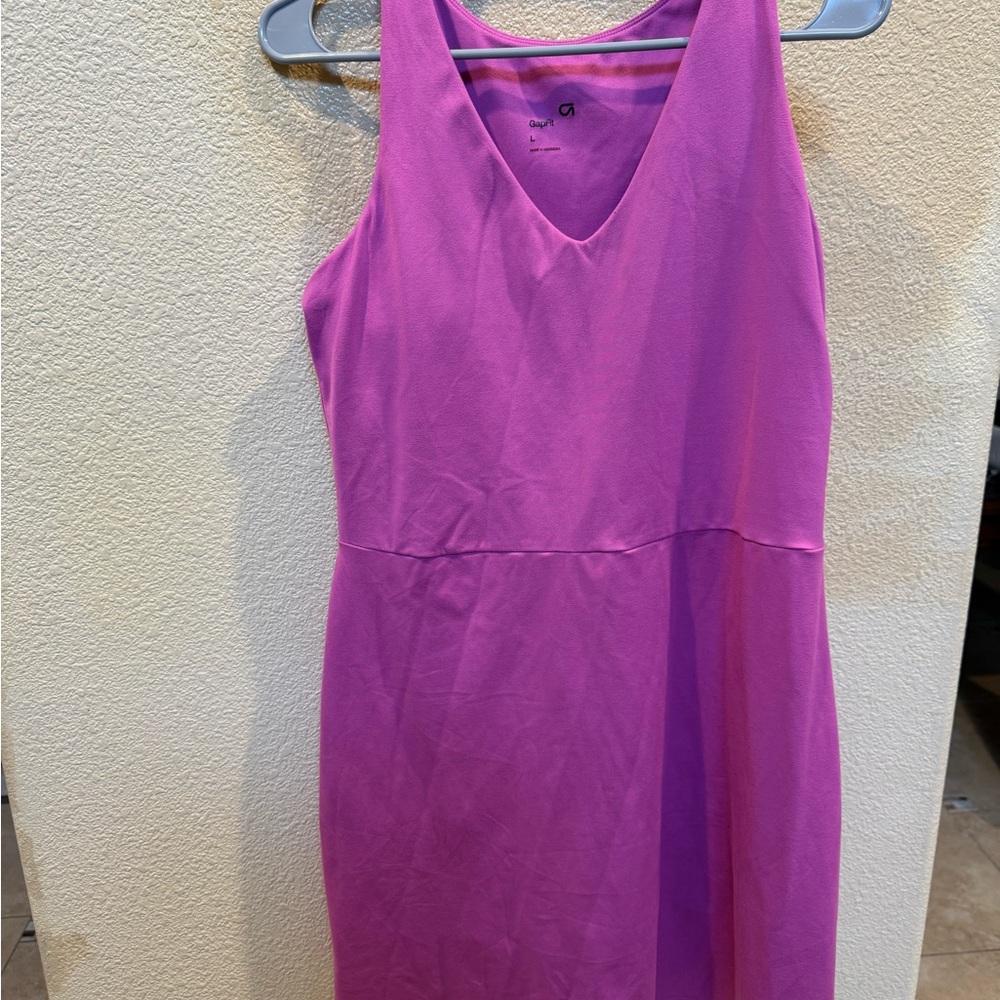 GAP Pink Sleeveless V-Neck Mini Sundress